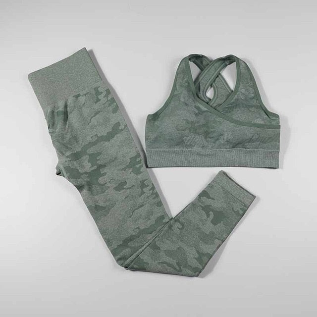 2020 New Women Yoga Sport Suit Seamless Sports Bra Set 3 Piece Long Sleeve Fitness Sportswear Female Spring Gym Workout Clothes