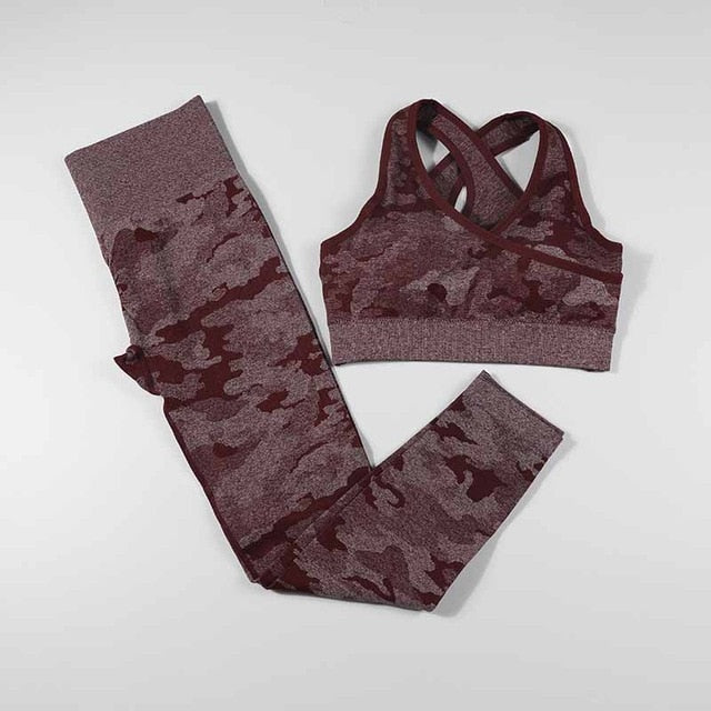 2020 New Women Yoga Sport Suit Seamless Sports Bra Set 3 Piece Long Sleeve Fitness Sportswear Female Spring Gym Workout Clothes