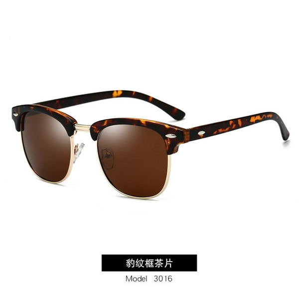 Polarized Sunglasses Men Women RB3016 Brand Design Eye Sun Glasses Women Semi Rimless Classic Men Sunglasses Oculos De Sol UV400