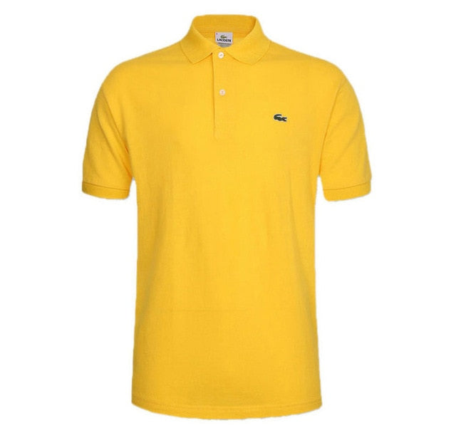 2020 NEW Clothes Men Knitted Polo Shirt Contrast Color Short Sleeve Turn-down Neck Top Breathable Plus Size Sport Men's Polo Tee
