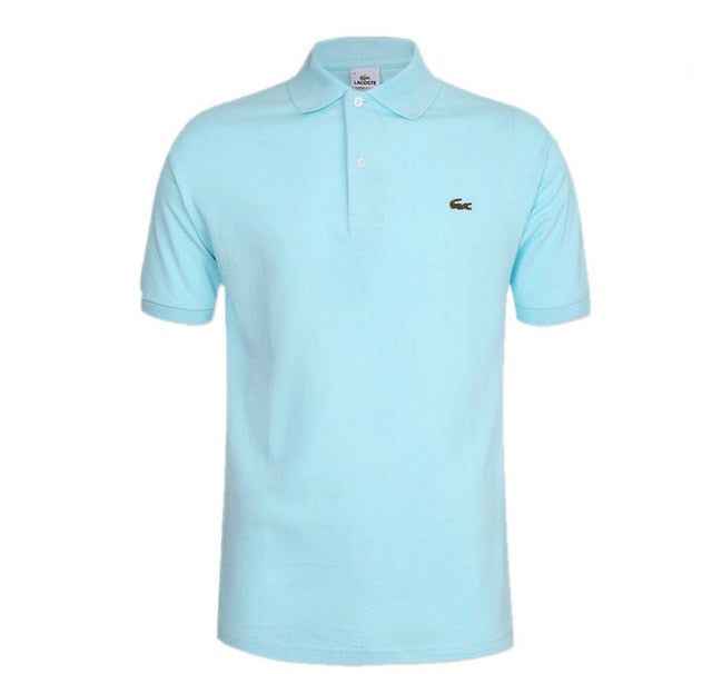 2020 NEW Clothes Men Knitted Polo Shirt Contrast Color Short Sleeve Turn-down Neck Top Breathable Plus Size Sport Men's Polo Tee