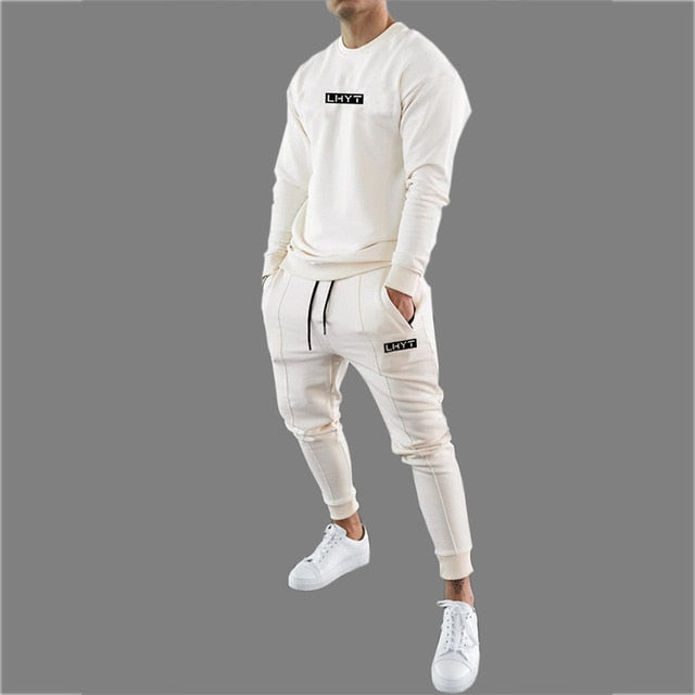 Mens Tracksuits 2020 Cotton Casual Hoodie Set Autumn Male Sweatshirt Clothes For Men 20TZ23