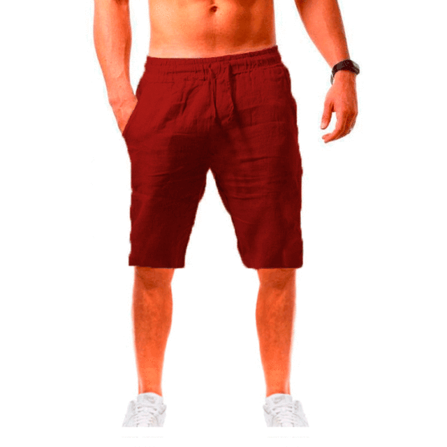 Summer new style men's casual sports cotton and linen comfortable fashion shorts jogging pants