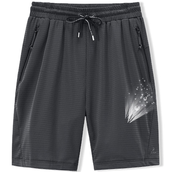 Large Men's Shorts Mesh Elastic Summer Breeches 8XL 6XL Big Size Clothing Nylon Black Grey Spandex Sweat Shorts Plus Size Shorts